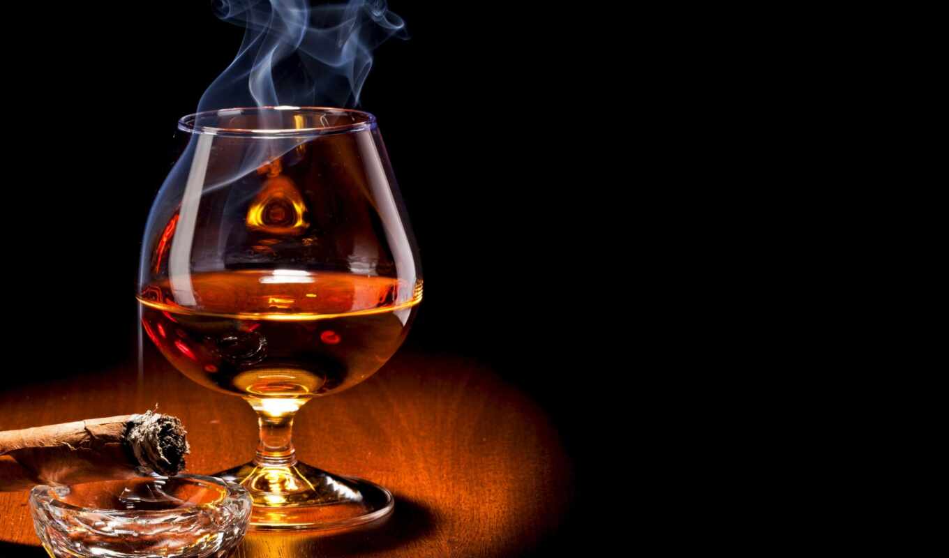 glass, дым, храм, напиток, whisky, коньяк