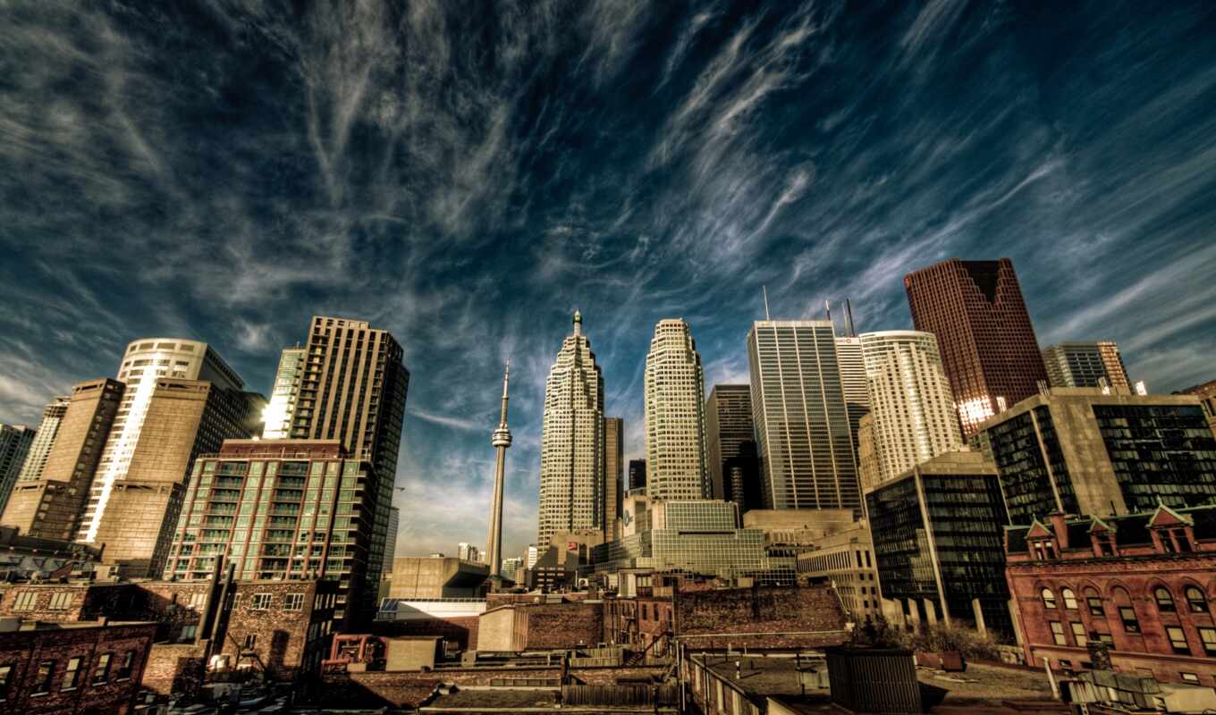 sky, at home, city, Canada, Toronto, cloud