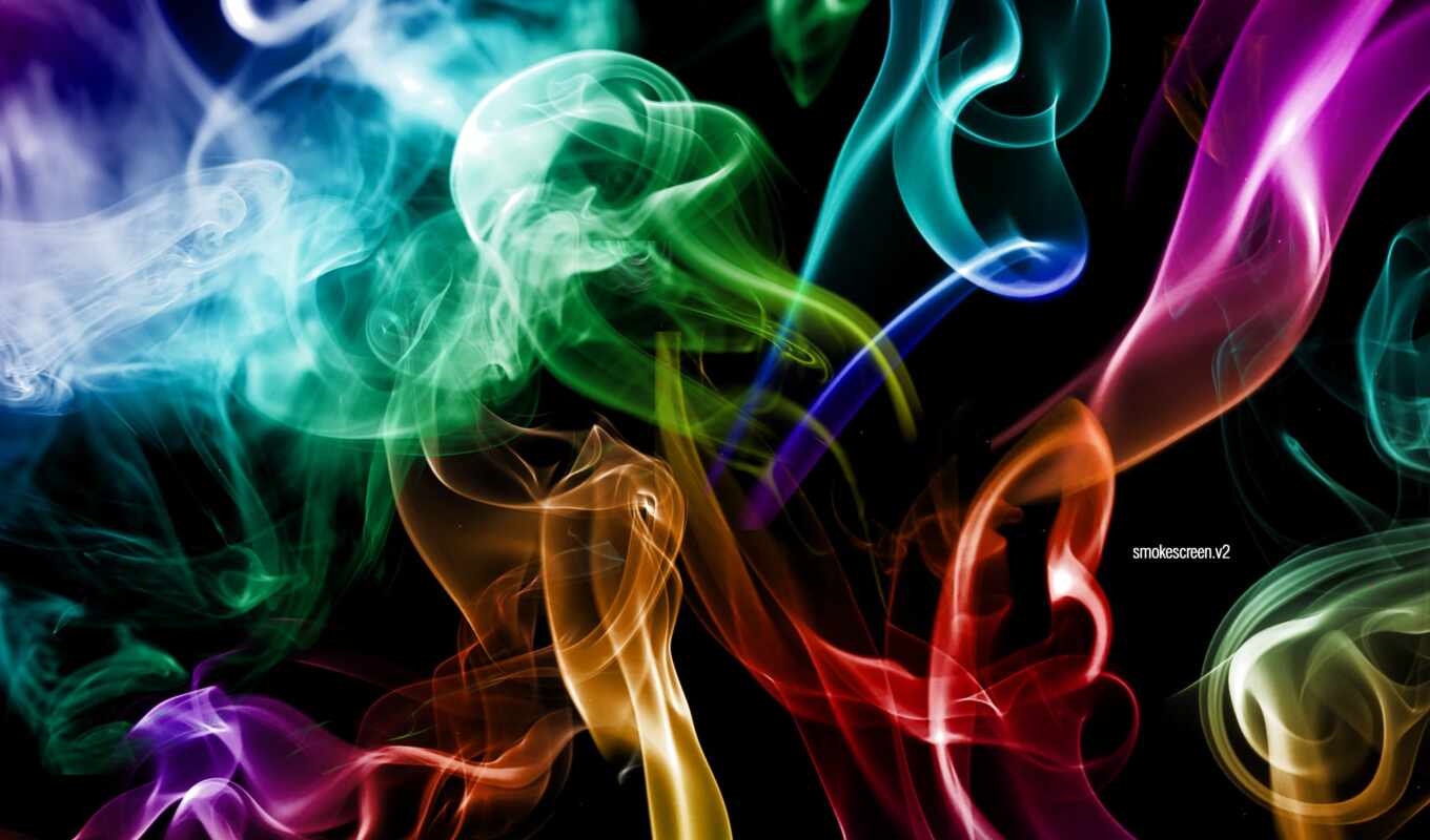 дым, multicolored