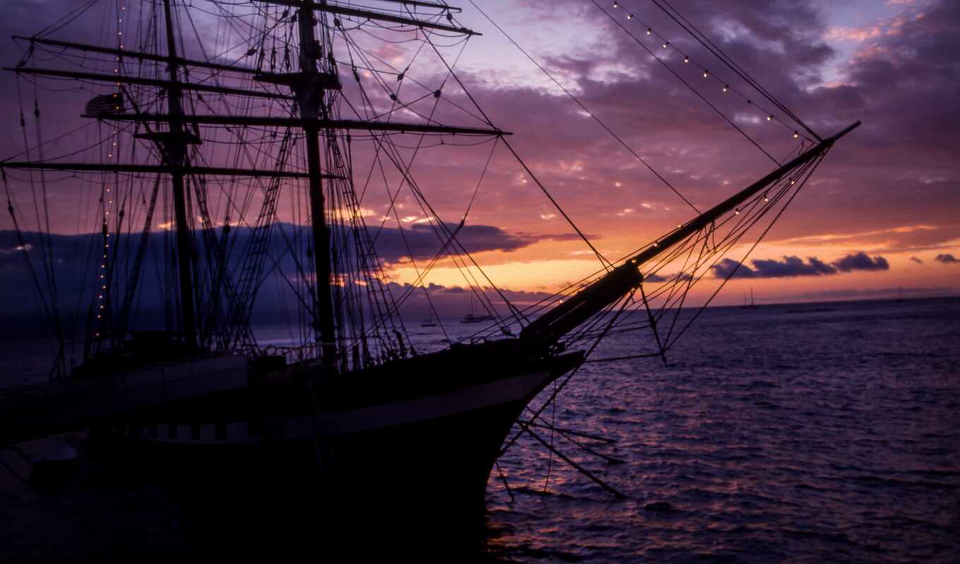 background, sunset, ship, ultra