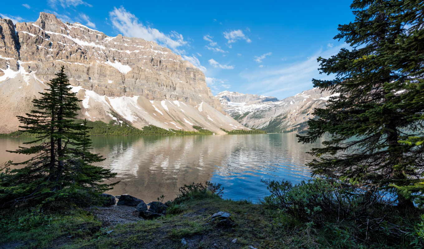lake, nature, background, Canada, lakes, canadian, Canada, mountains