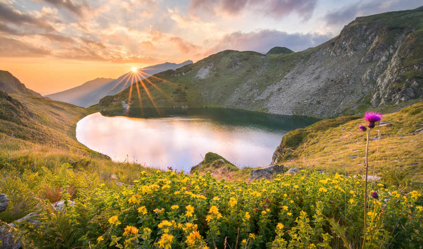 озеро, природа, гора, landscape, rila, болгария