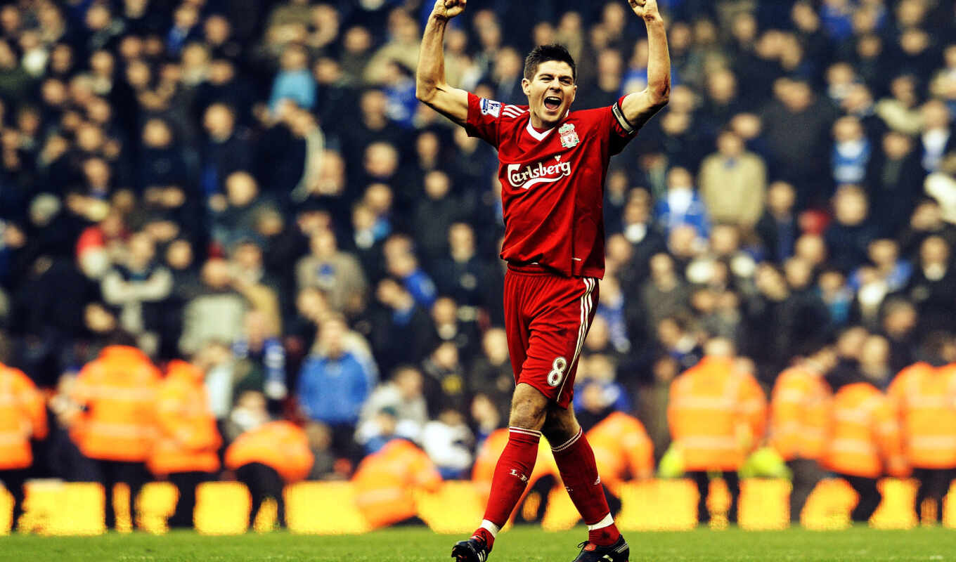 Photo, picture, picture, football, liverpool, gerrard, steven, gerard, with the button