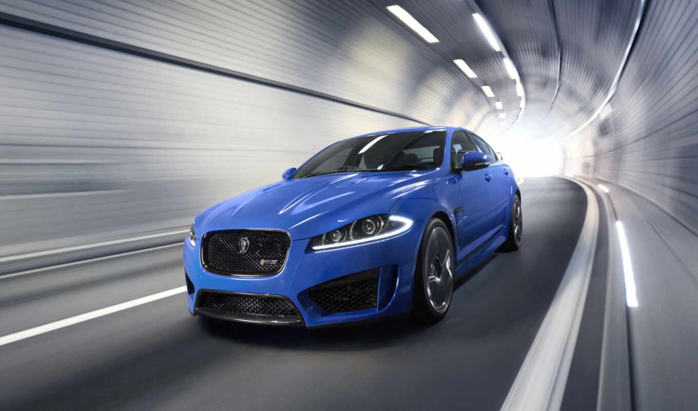 blue, фронтовой, авто, jaguar, седан, xfr