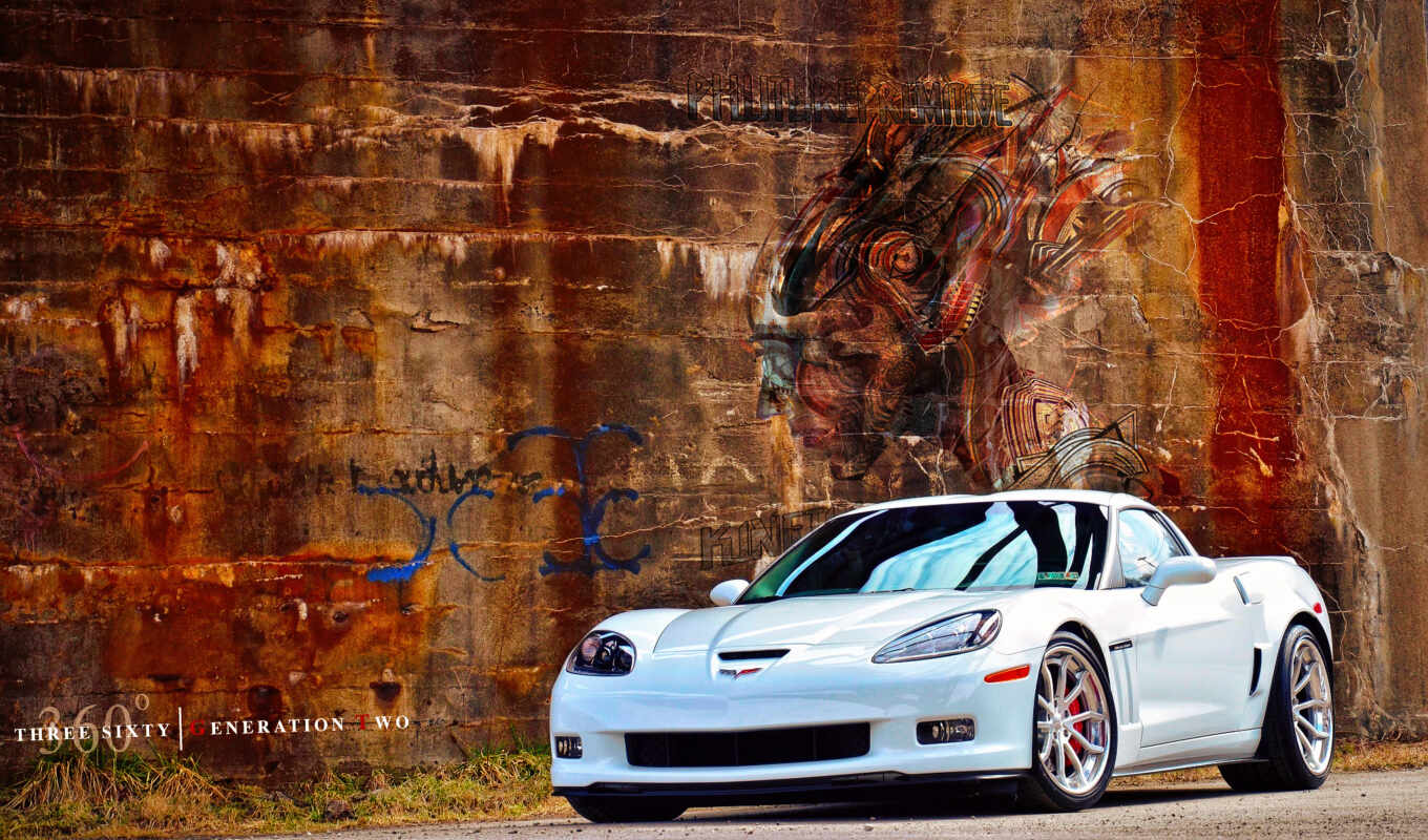 wall, white, graffiti, chevrolet, disk, forged