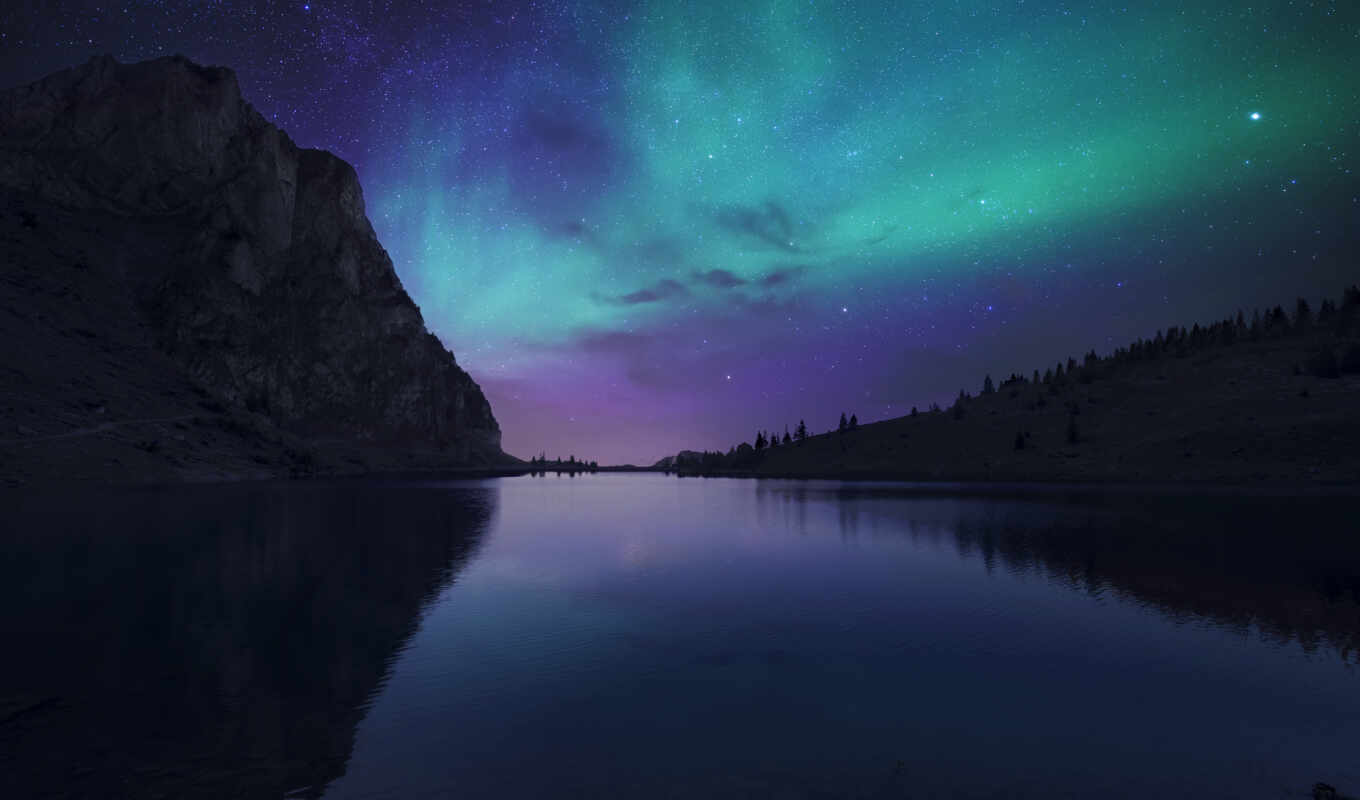 озеро, aurora