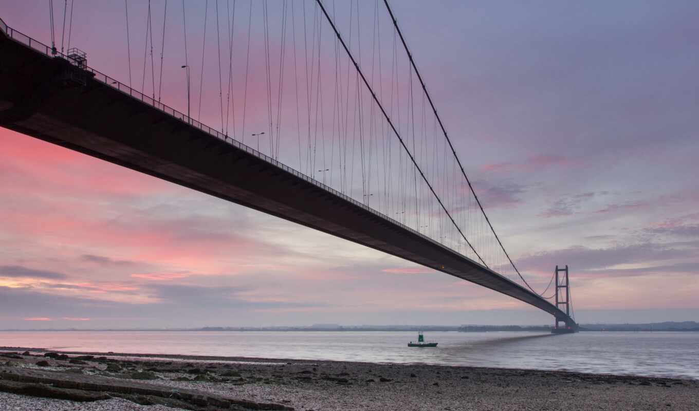 photo, view, Bridge, much, top, property, cable, low, royalty, humber, kirmington