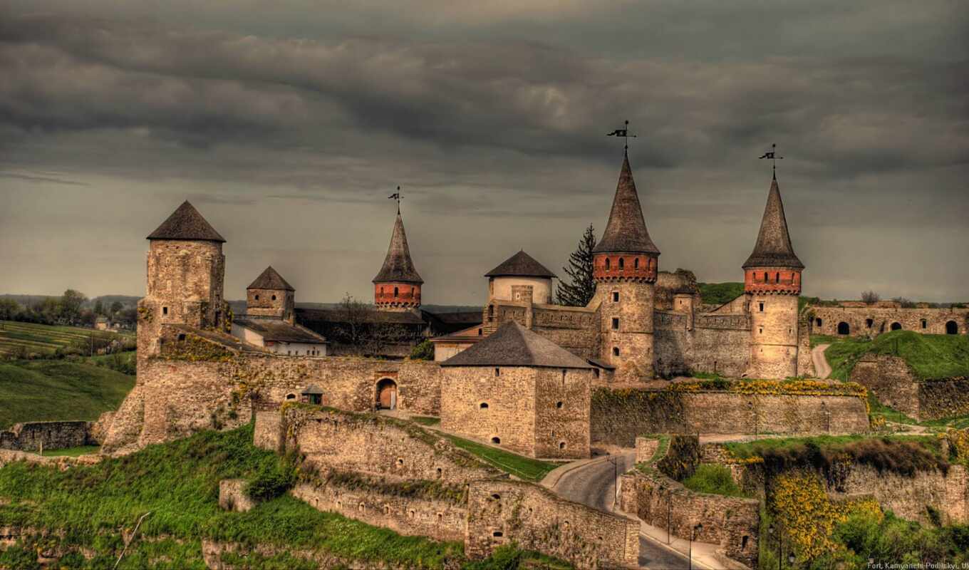 photo, castle, ukraine, fortress, kamianets