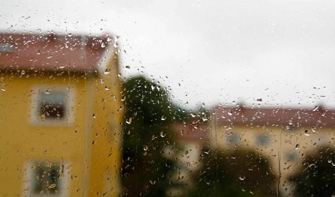 дождь, окно, wallbox