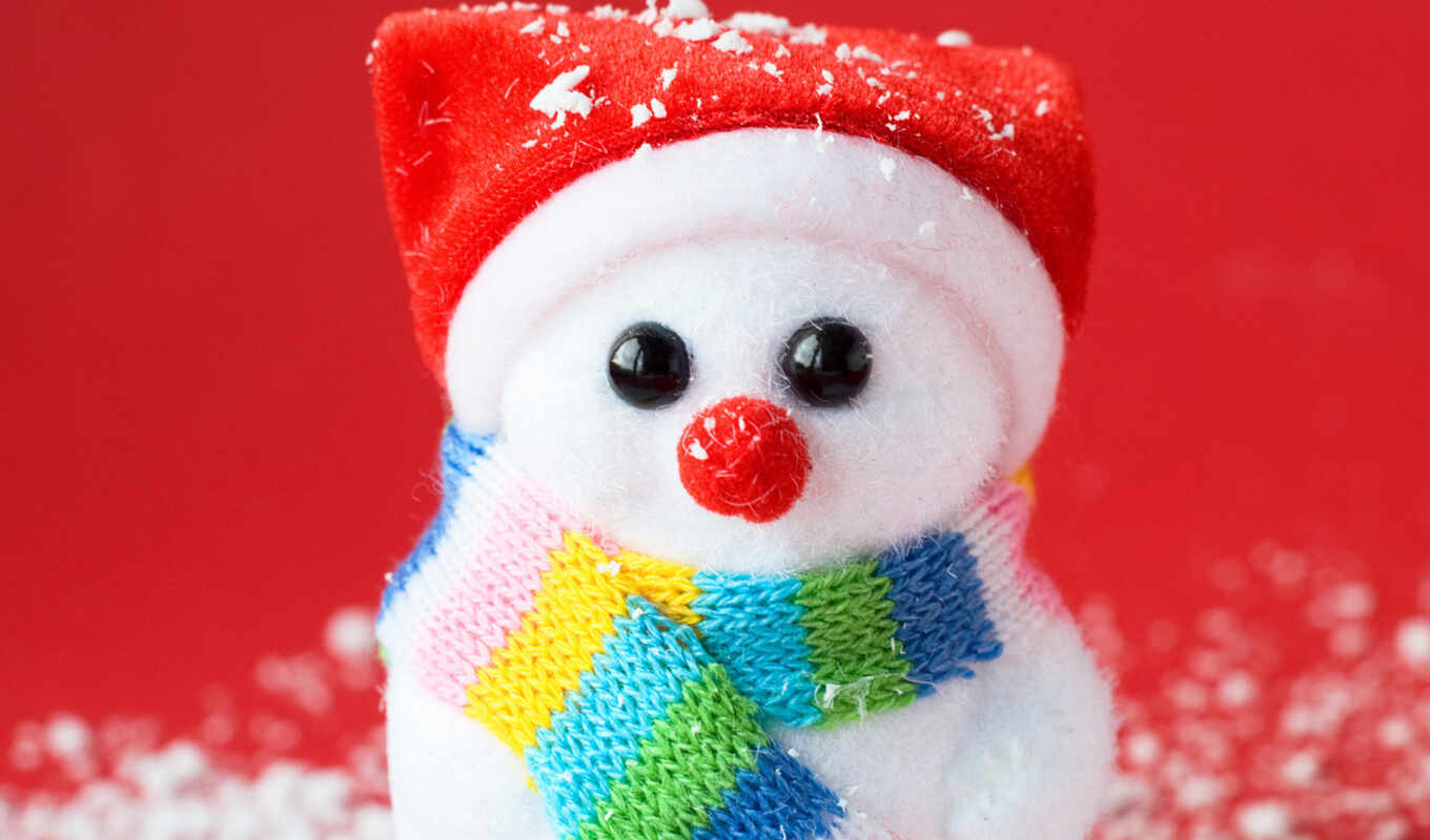 снег, сувенир, шапка, снеговик, снеговики, искусственный, шарфик