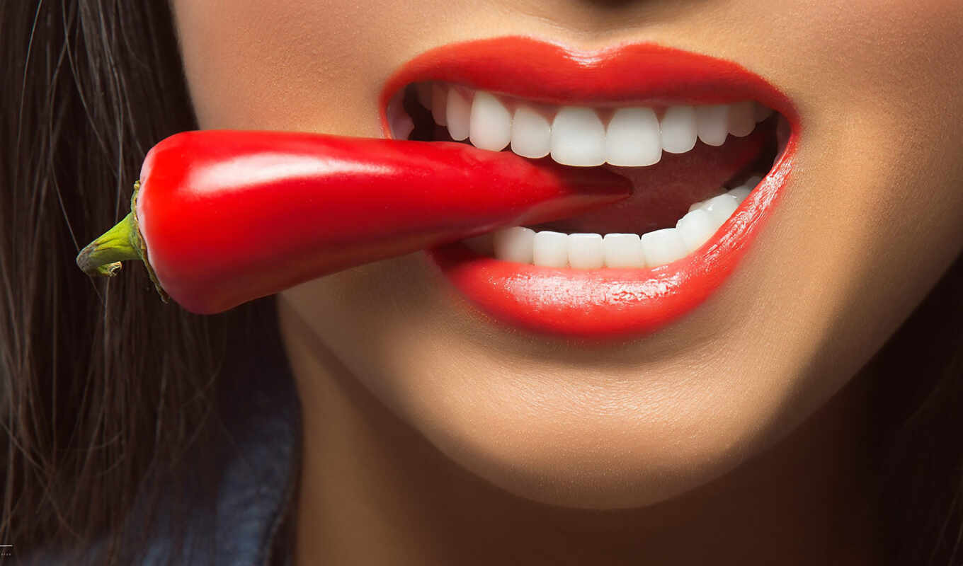 girl, woman, red, beautiful, chile, shape, tooth, sporty, lipstick, lip, perchik
