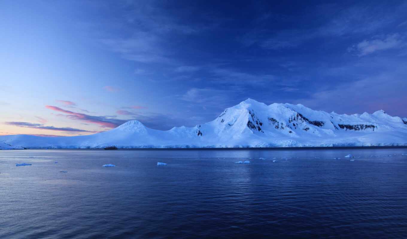 ipad, background, snow, mountain, ocean, iceberg, pro