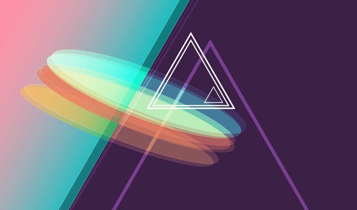 colorful, abstract, gallery, pyramid, geometric, shape, triangle, rare