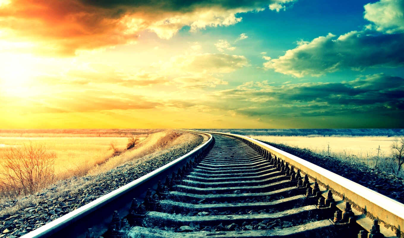 sky, rails, springs, vanilla, railway