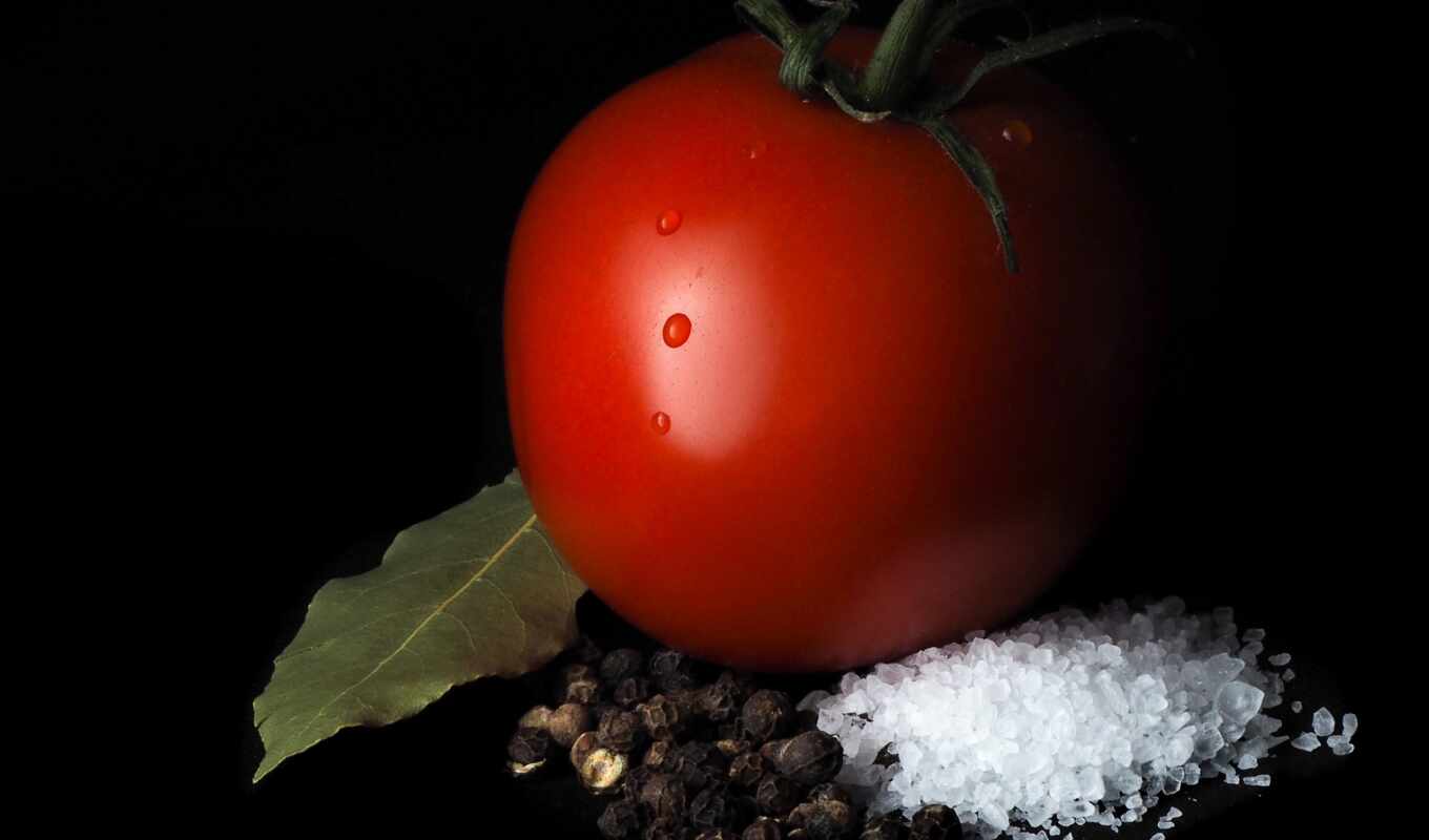 dark, salt, tomato