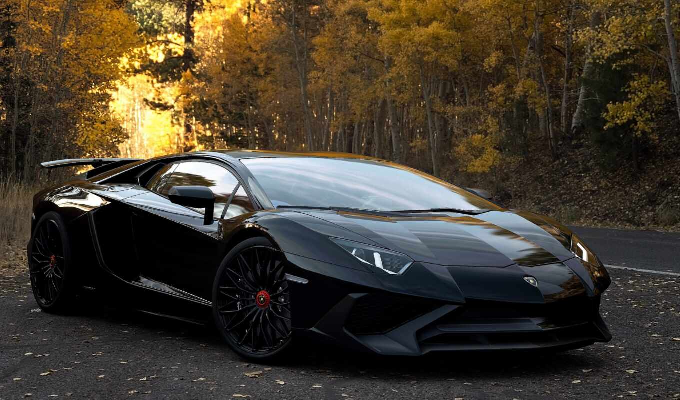 black, car, aventador, knowledge, colour, superveloce, what, i'll get you a drink