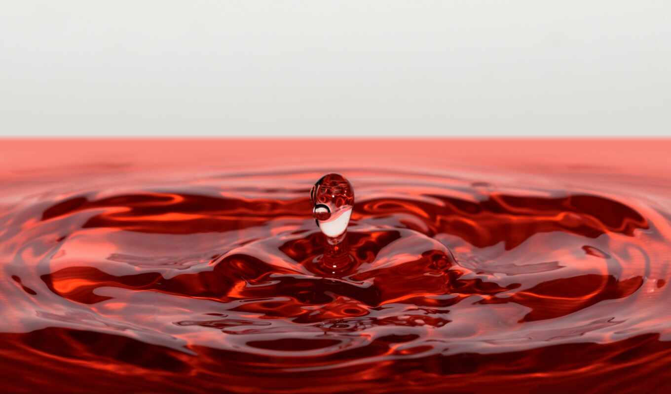 drop, red, water, жидкий, splash