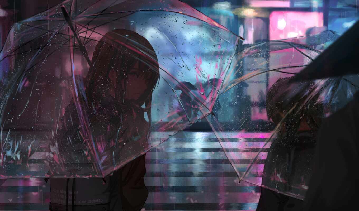 music, girl, game, rain, anime, connection, anim, umbrella, many, relaut