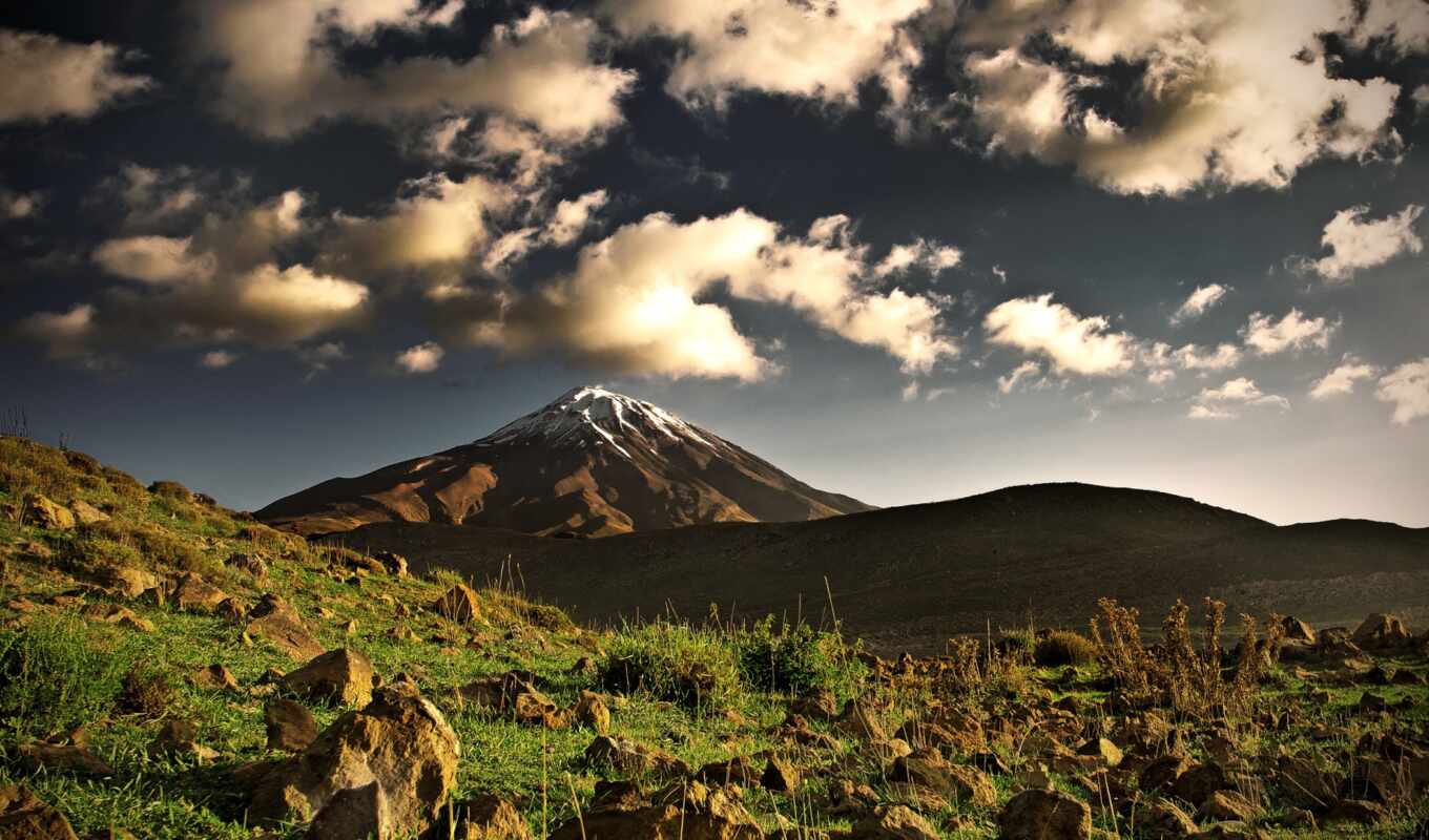 nature, mountain, cloud