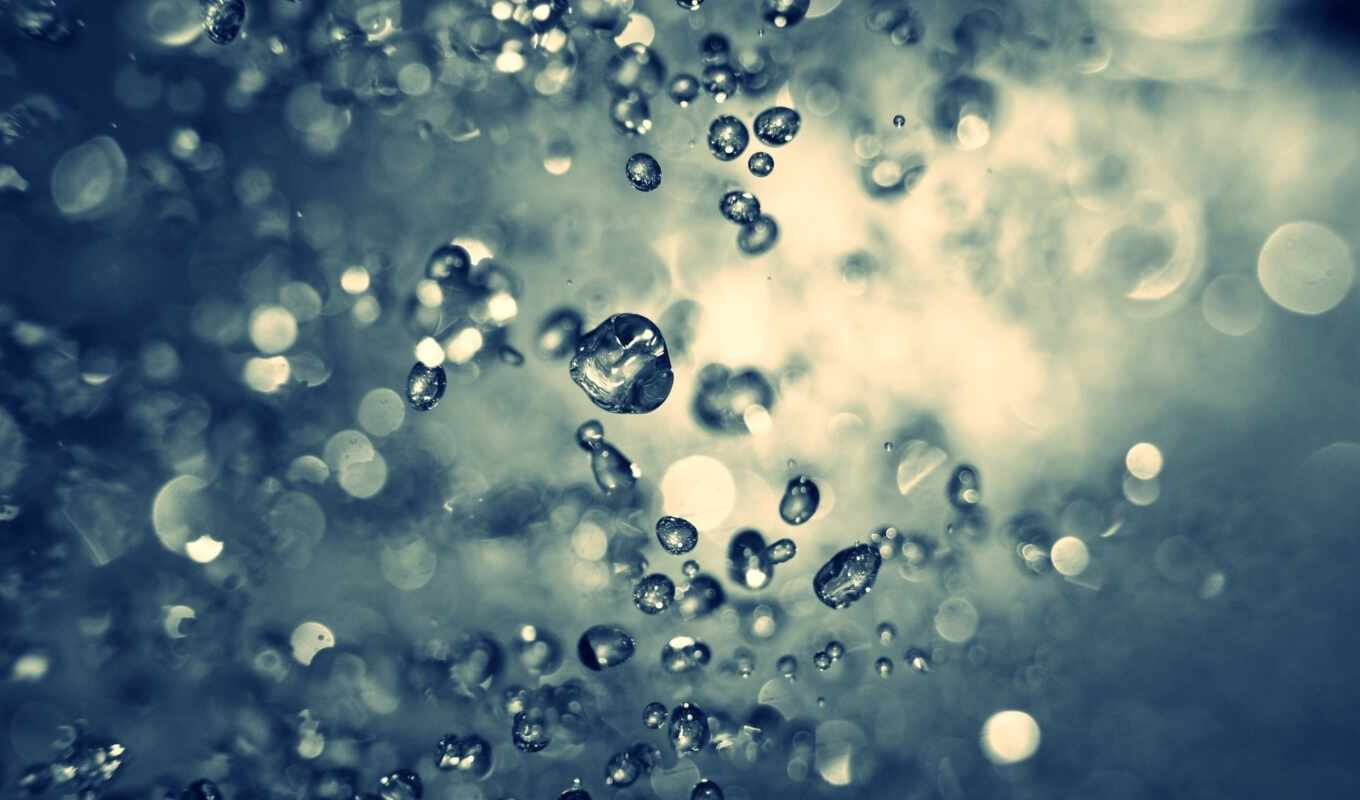 drops, macro, water, rain, waters, atmosphere