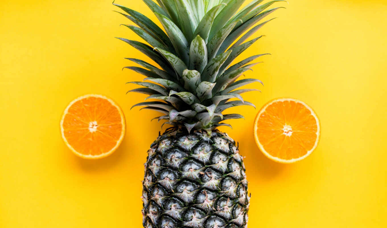 fresh, плод, оранжевый, сочный, pineapple