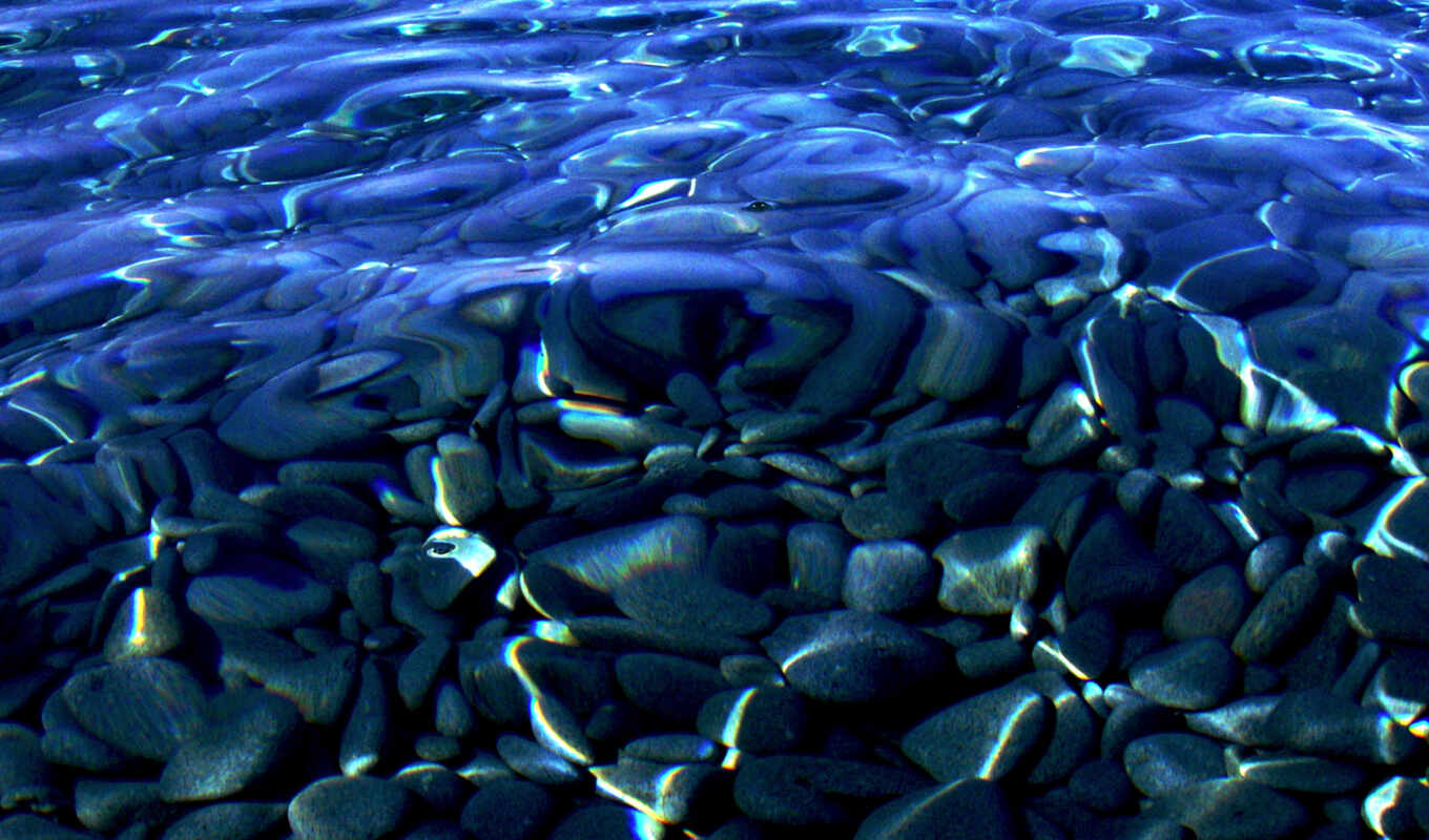 picture, picture, water, stones, ocean, transparent