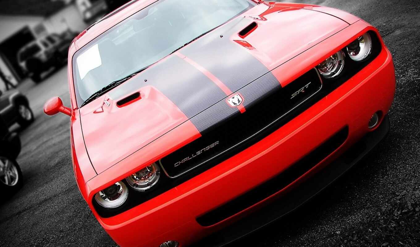 red, coupe, dodge, viper, challenger, челенджер