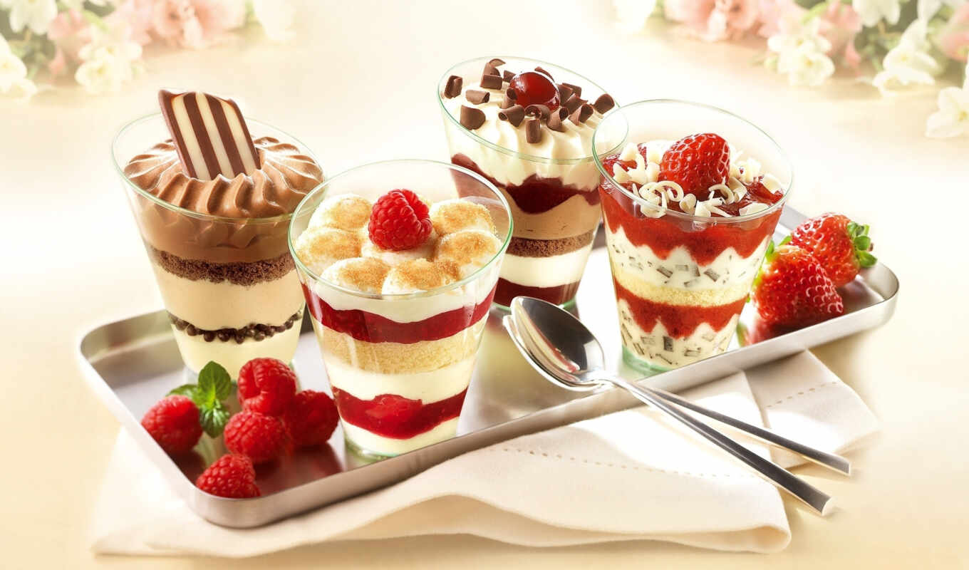see, beautiful, dessert, cake, berry, meal, ice cream, delicacy