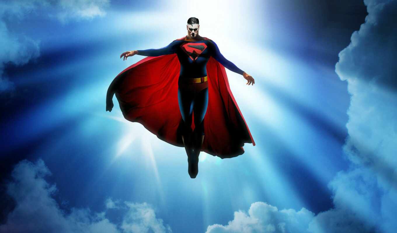 tablet, comics, fly, superman, awesome, supergera