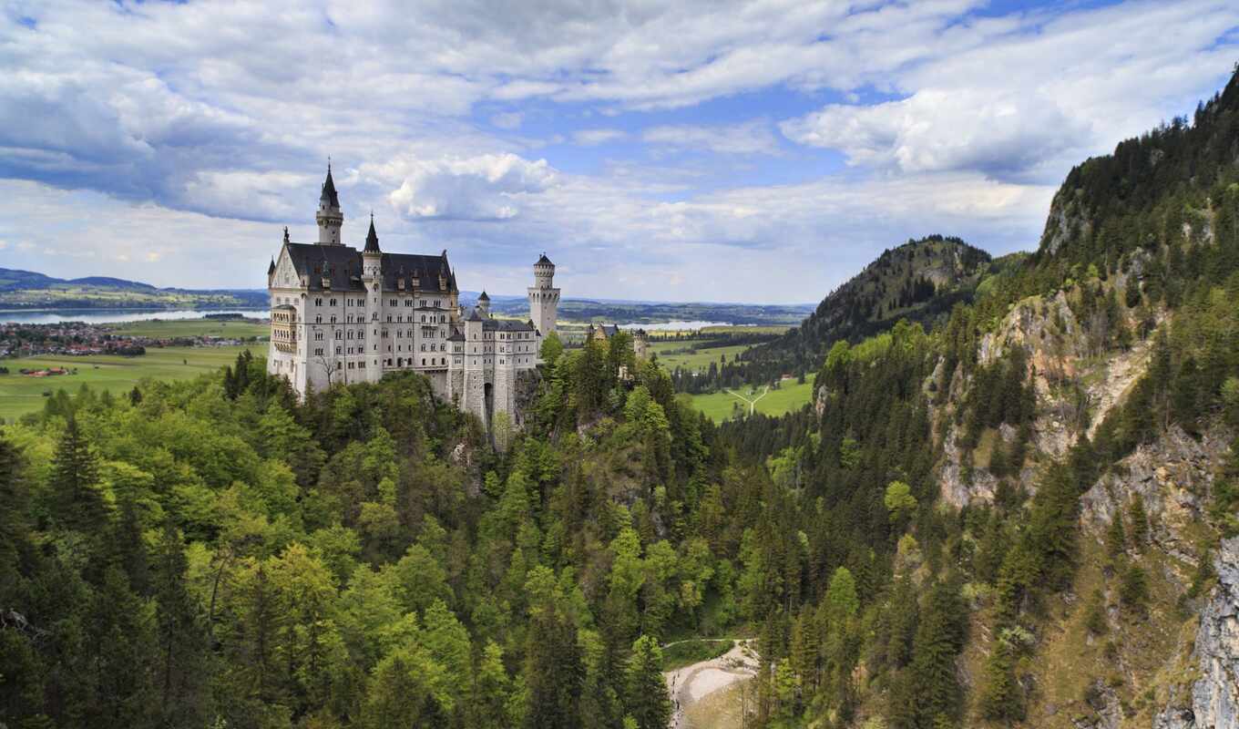 Germany, castle, german, neuschwanstein, bavaria, the alps, treasure, neuschwanstein
