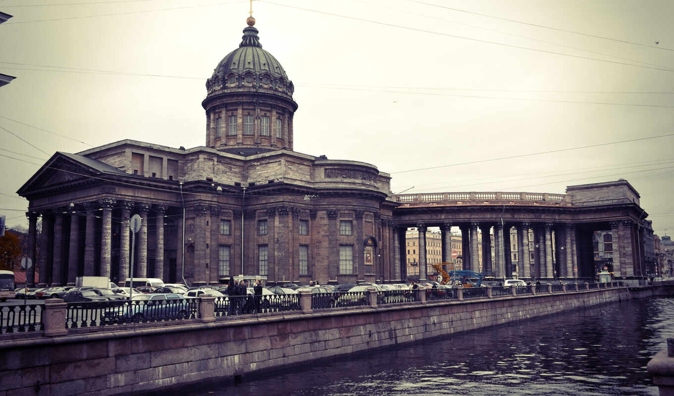 река, петербург, cathedral, quay, казань, перспектива, nevsky
