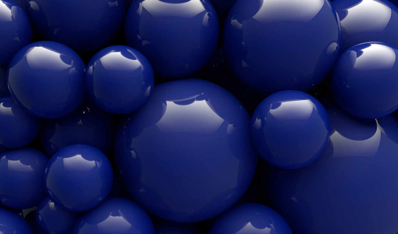 blue, one, ball
