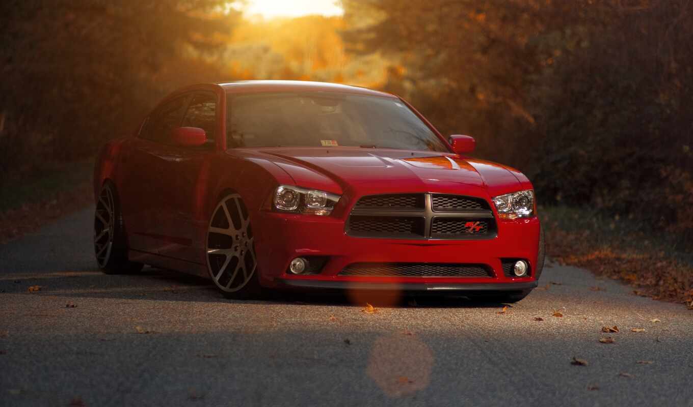 red, auto, car, dodge, charger, challenger, charger
