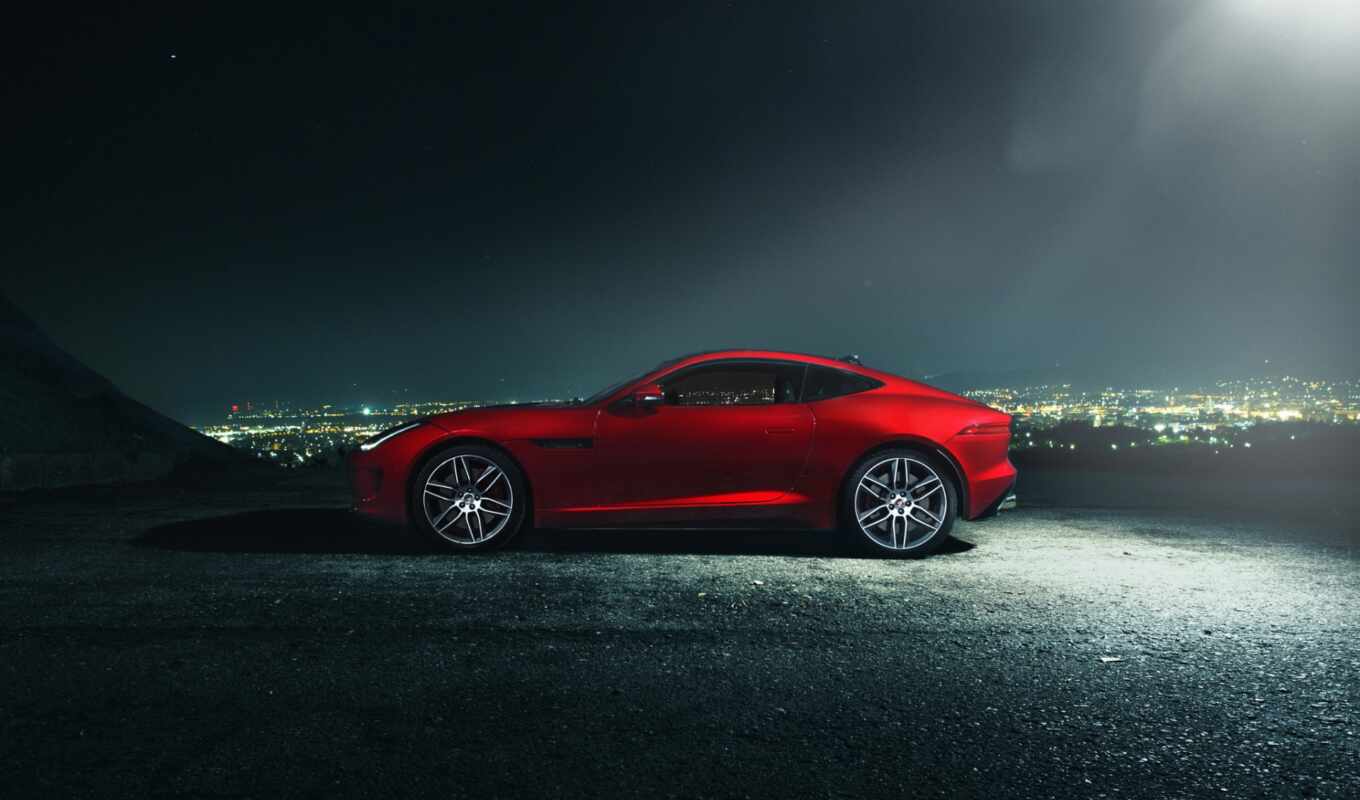 red, вид, cars, car, top, luxury, jaguar