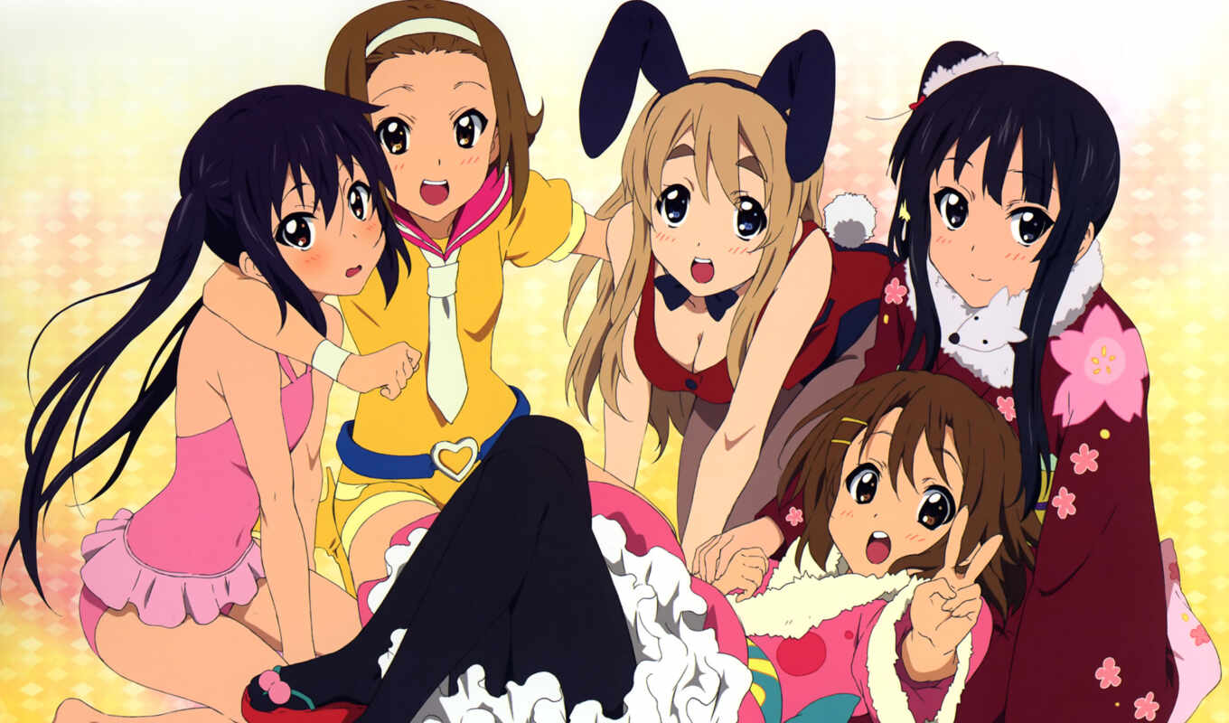 anime, eyes, gift, animal, of, the, manga, yui, ecchi, akiyama, mio, ears, rabbit, hirasawa, chemicals