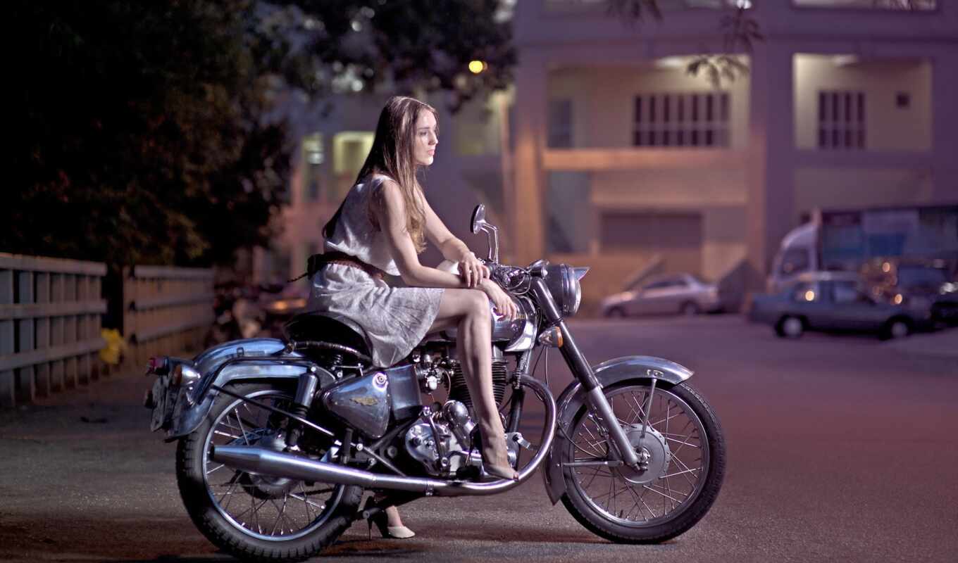 girl, bike
