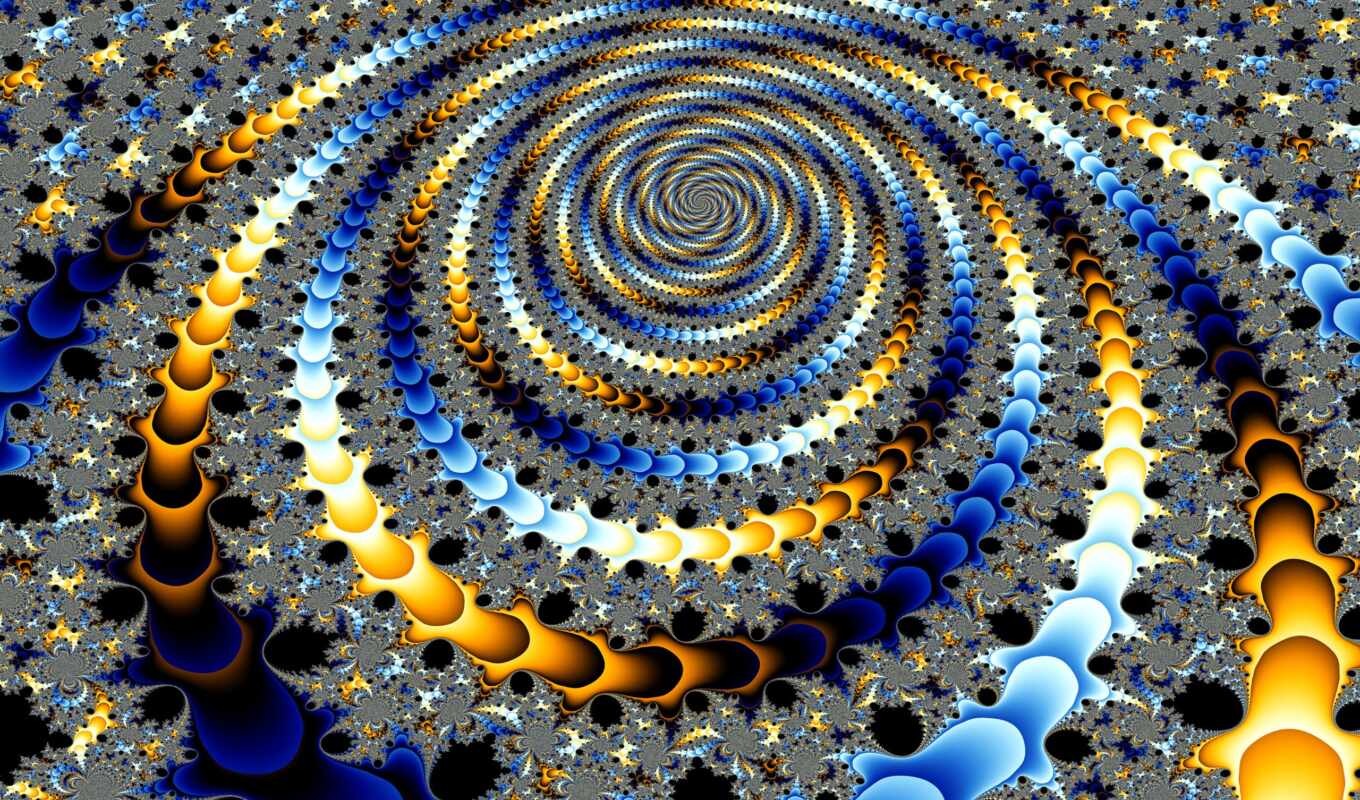abstract, золотистый, spiral, fractal, pxfuelpage, фибоначчи
