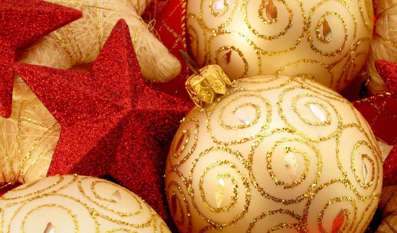 iphone, picture, Red, year, new, new year, decoration, christmas, balls, the, sequins, asterisks