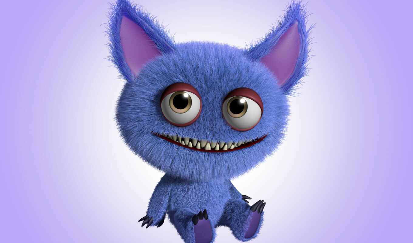 shop, monster, rendering, cute, funny, personality, cartoon, photo wallpapers, light