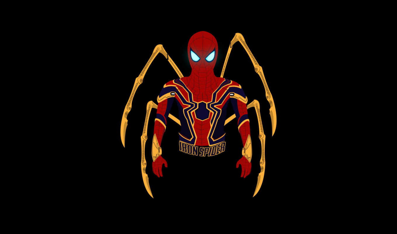 man, spider, marvel, suit, iron, minimal