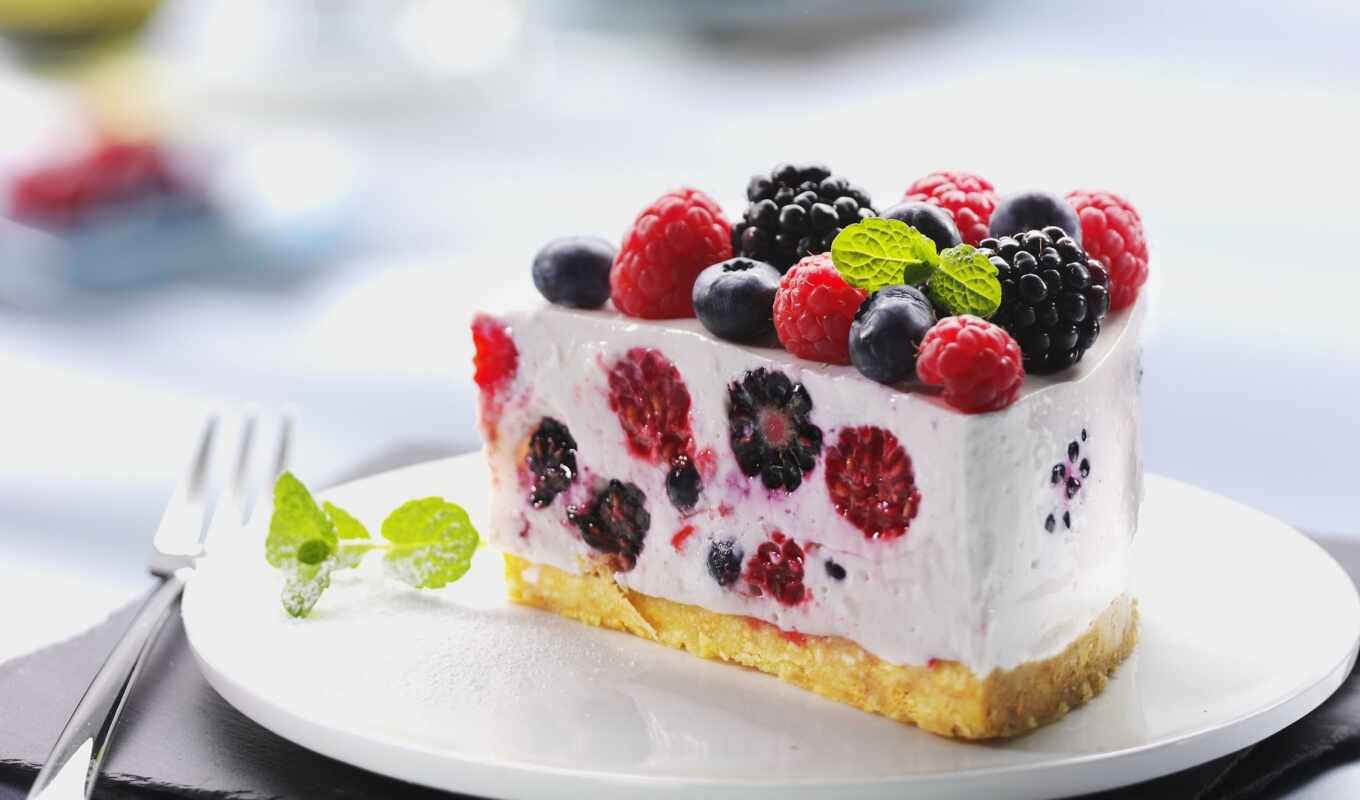 raspberry, blackberry, cake, berry