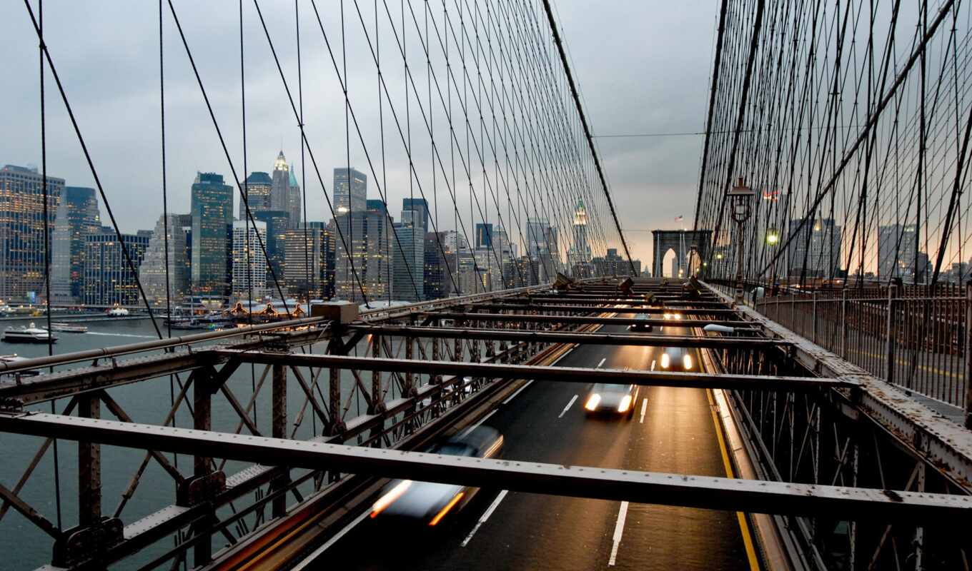 new, city, Bridge, new, USA, brooklyn, manhattan, york