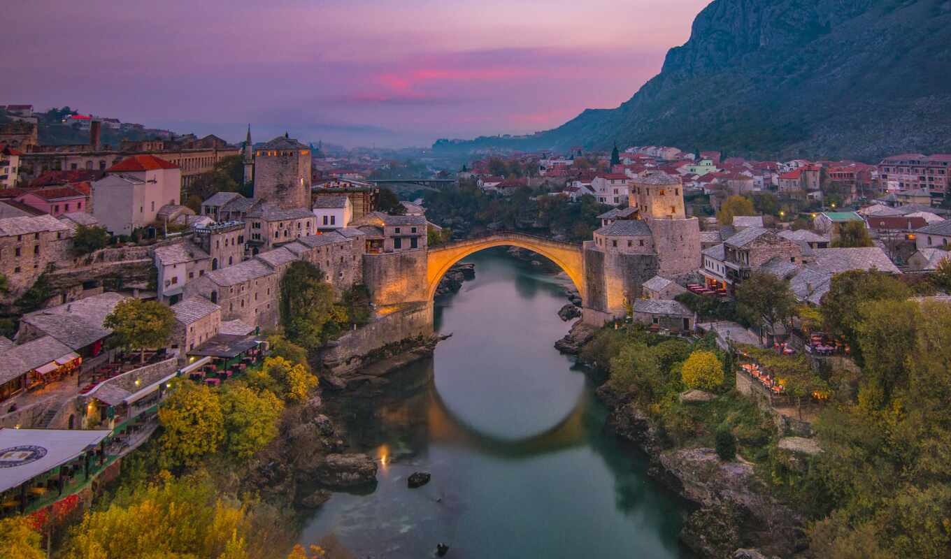 city, Bridge, much, one, river, available, choose, mostar, bosnia, stun, stari