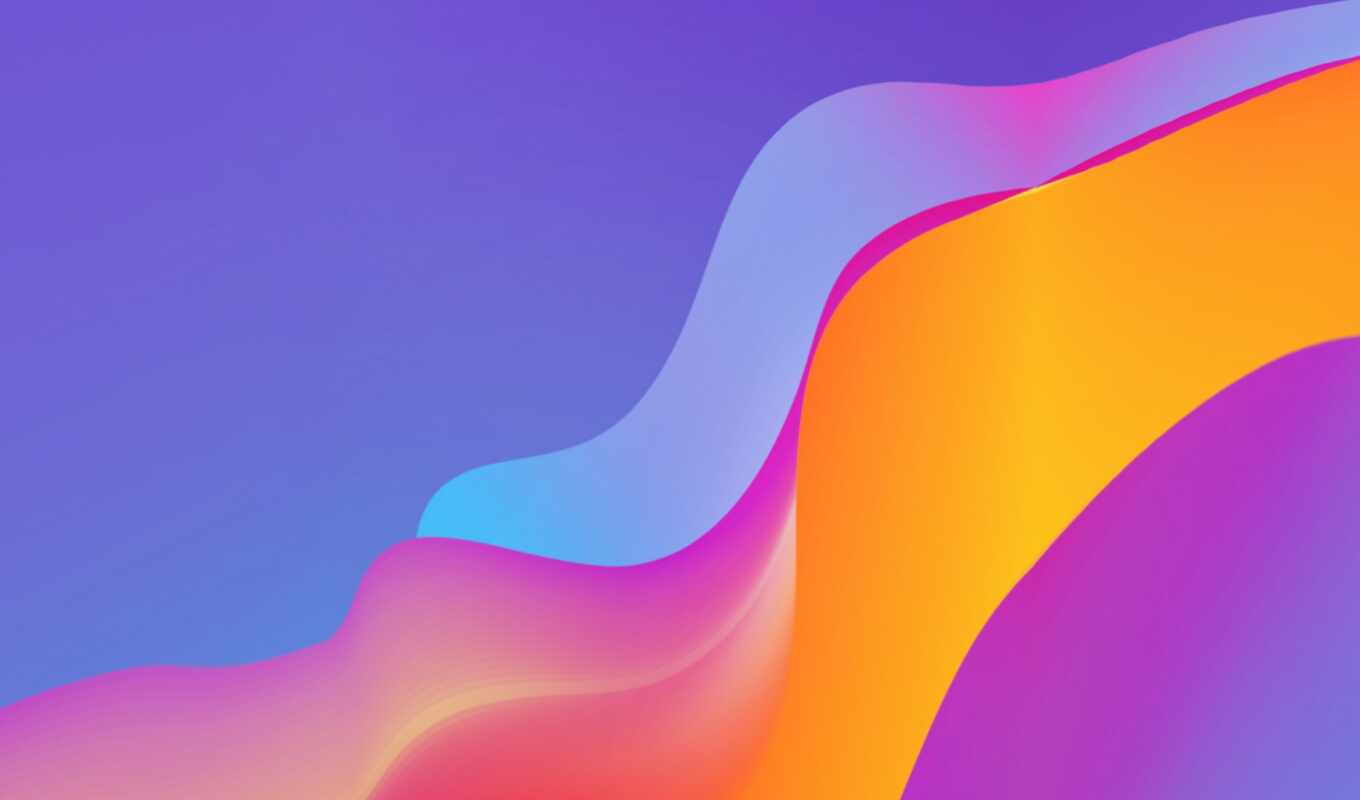 mac, компьютер, красочные, графика, абстракция, abstract, purple, розовый, волна, оранжевый, макросъемка
