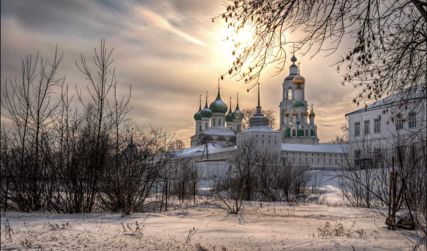 square, Russia, village, the monastery, areas, Yaroslavl, yaroslavl, vyatskoye