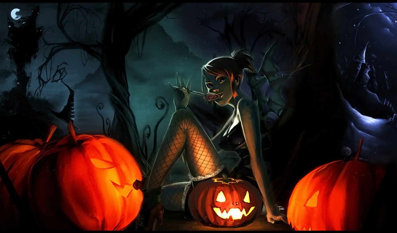 one, fond, piece, halloween, happy, pumpkin