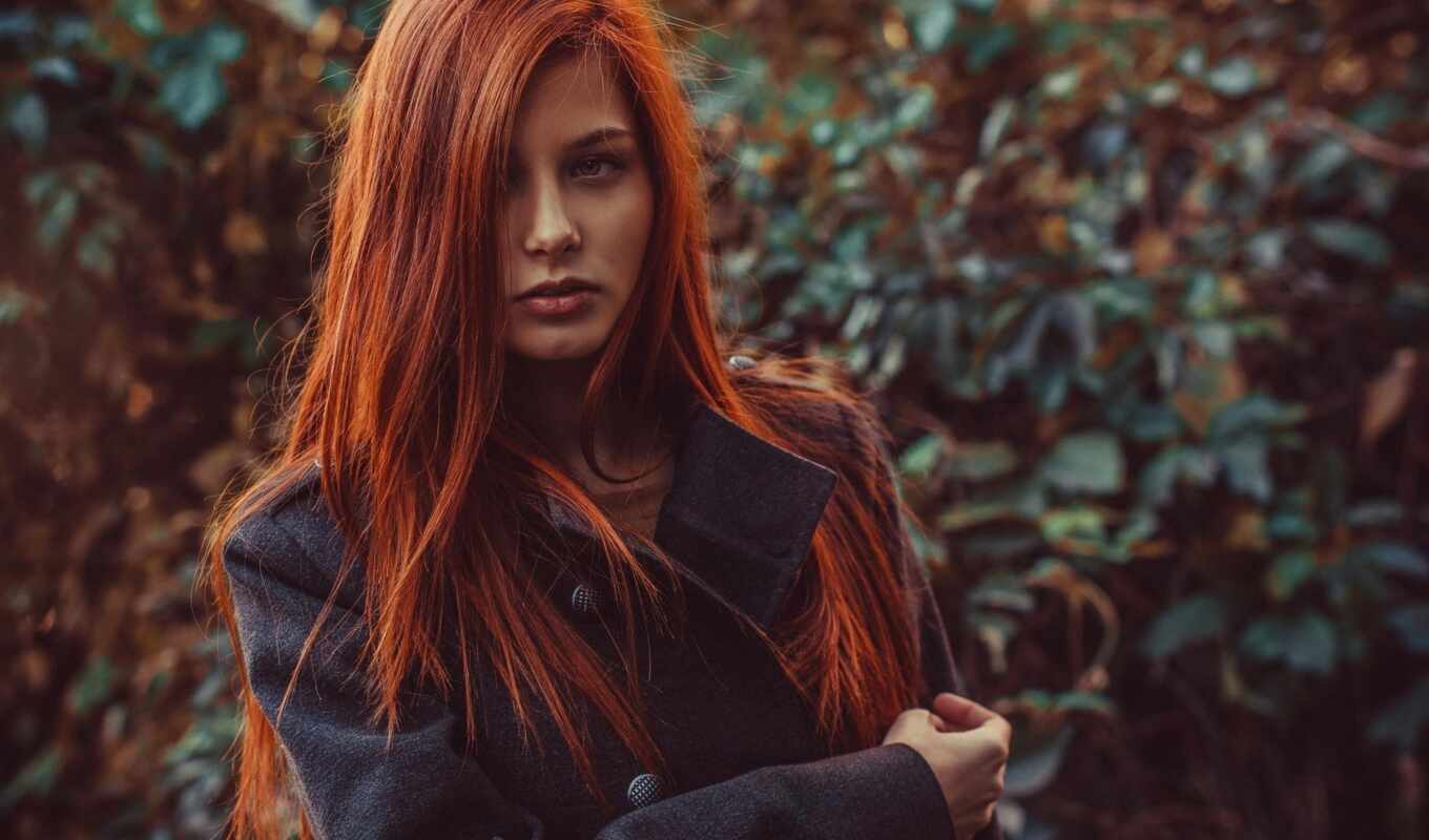 woman, red, hair, redhead