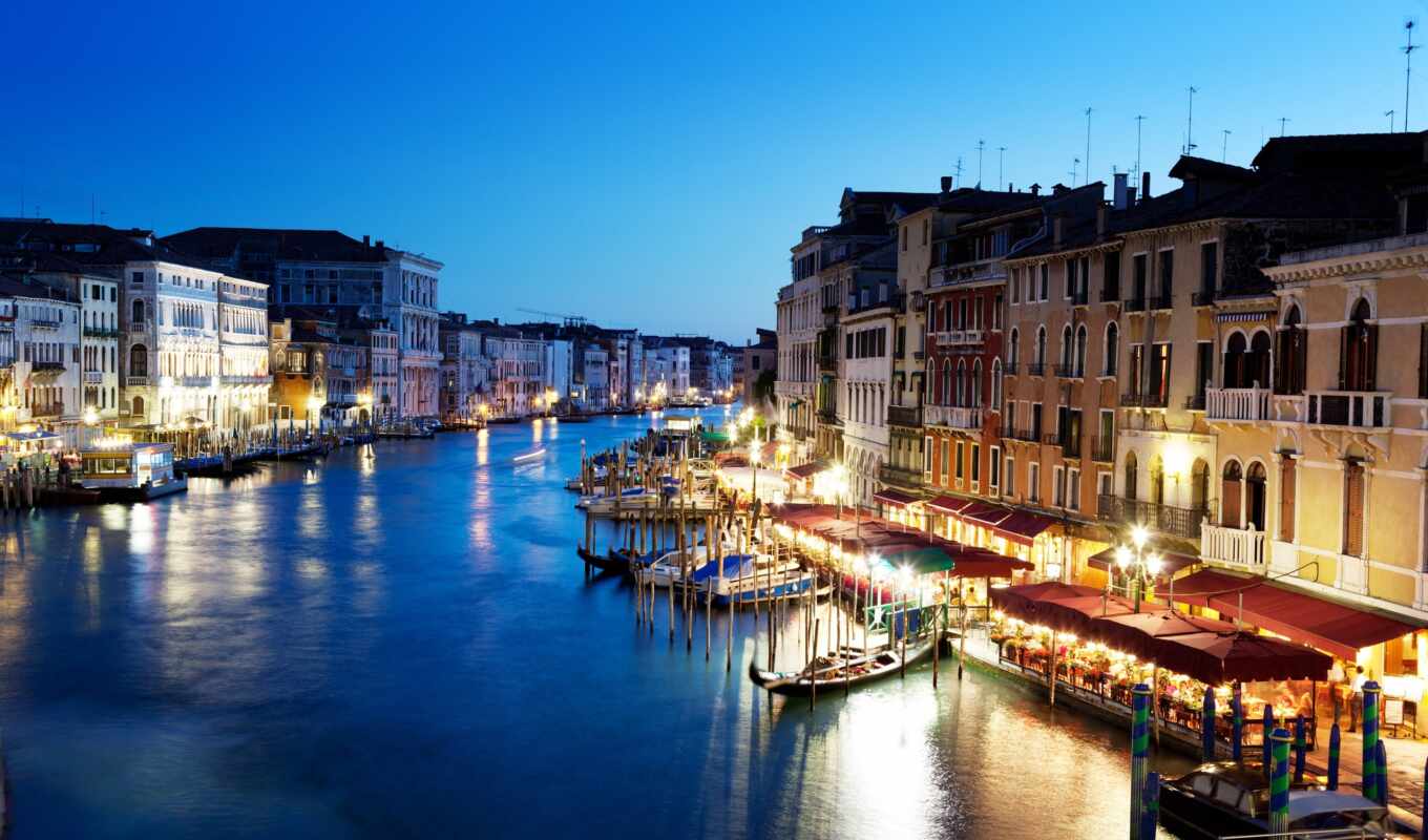 channel, cities, venice, canal, grand, italy, great