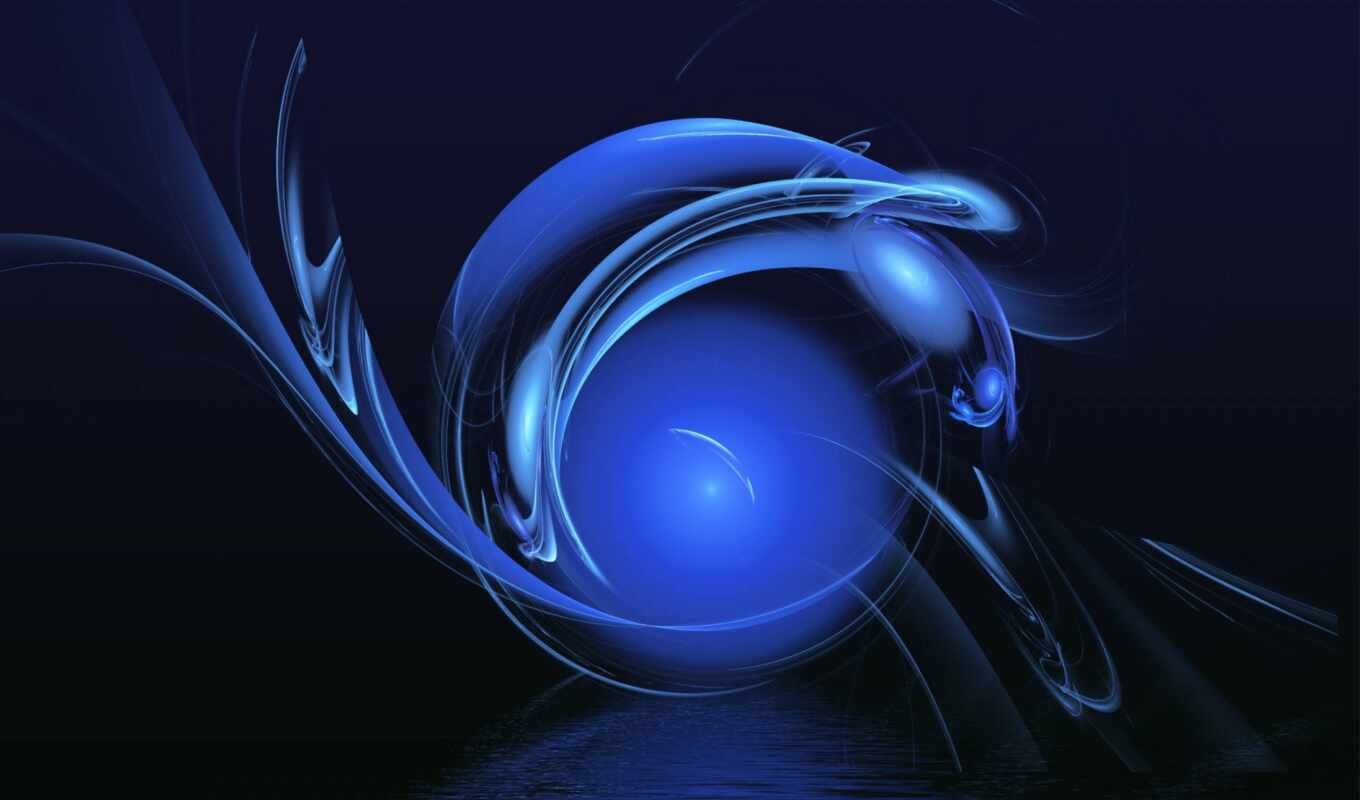 blue, light, circle, usage, ball, sphere, illustration, neon, darkness, shape