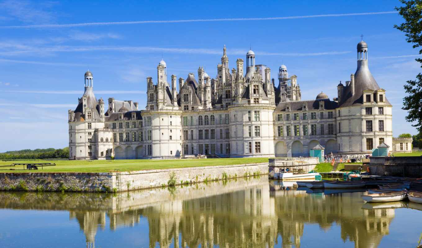 view, France, locks, quality, castle, vintage, chateau, chambord, chambord, chateau